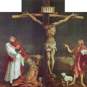 Část isenheimského oltáře - Ukřižování
