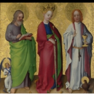 Svatý Matouš, Kateřina a Jan Evangelista