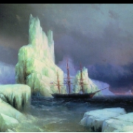 Ledovce v Antarktidě (1870)