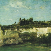 Krajina se zřícenou zdí (Spáleniště v Champigny)