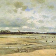 Výlov rybníka v jižních Čechách (1886)