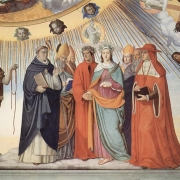 Nástropní freska z Villy Massimo v Římě, detail