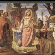 Zavedení umění v Německu skrze náboženství, freska
