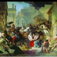 Genserik plenící Řím