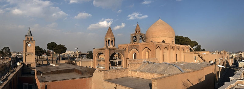 Isfahán, katedrála Krista Spasitele - celkový pohled