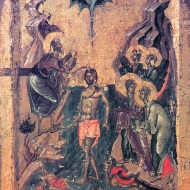 Křest Páně: ikony a fresky