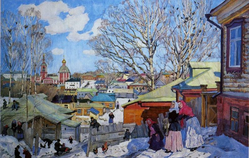 Trojicko-sergijevská lávra v neděli, K. F. Juon, 1910