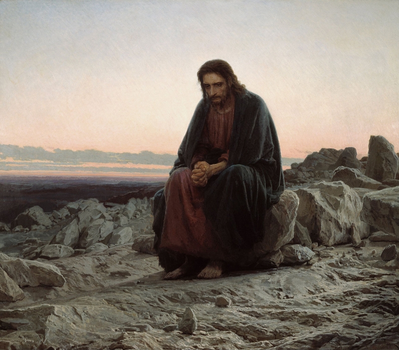 Kristus na poušti, 1872