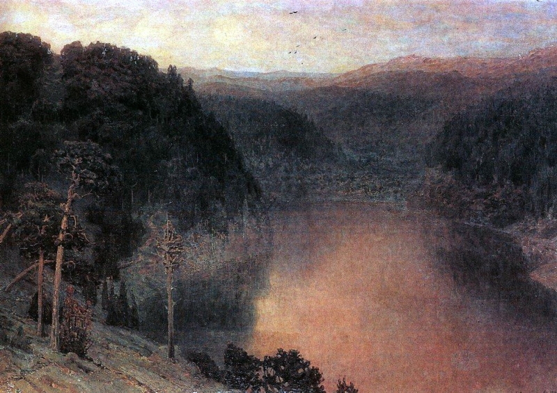 Horské jezero. Ural (1892)