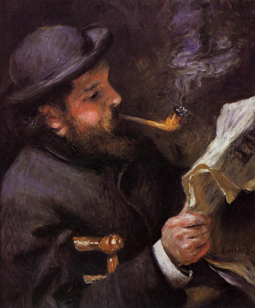 Čtoucí Claude Monet (1872)