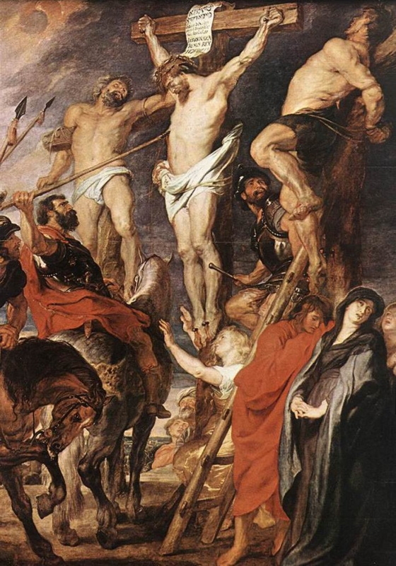 Kristus na kříži mezi dvěma zloději (1620)