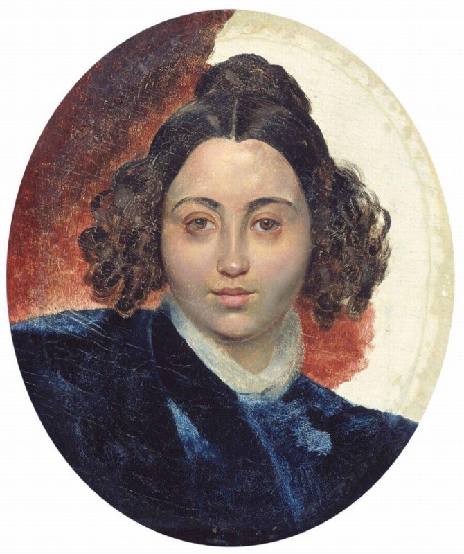 Portrét baronky Klodtové, manželky sochaře Klodta (1839)