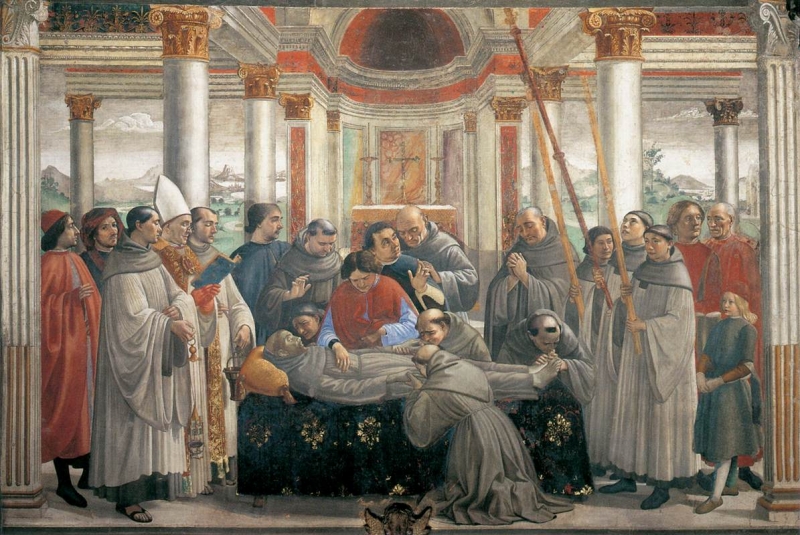 Pohřeb svatého Františka
