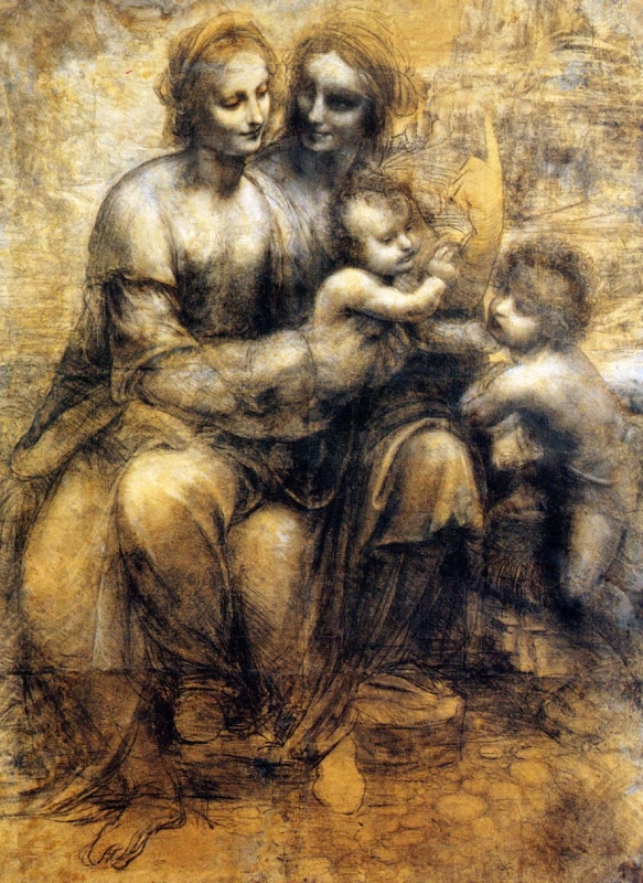 Svatá Anna s Pannou Marií, Kristem a Janem Křtitelem (cca. 1497) 