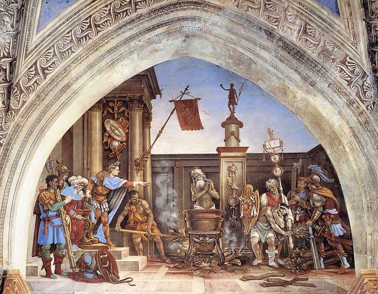Cappella di Filippo Strozzi - Mučení sv. Jana Evangelisty