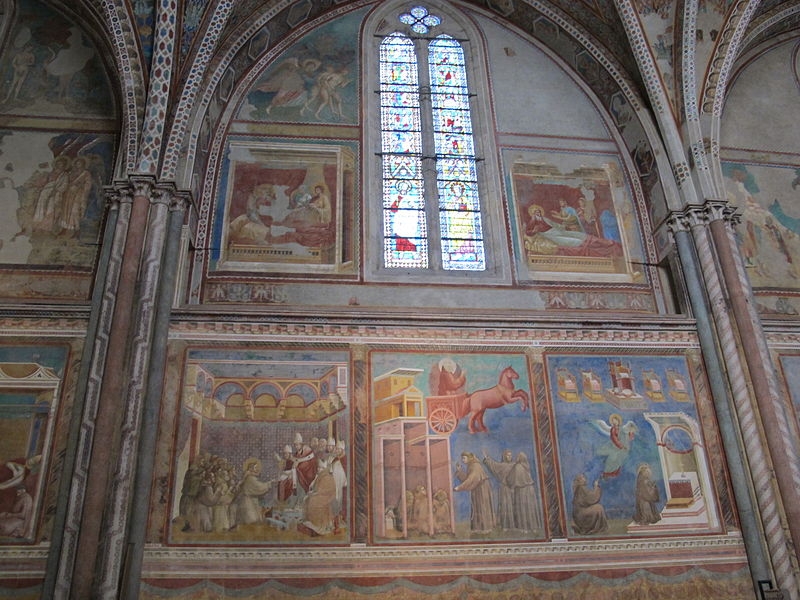 Fresková výzdoba, Horní bazilika v Assisi
