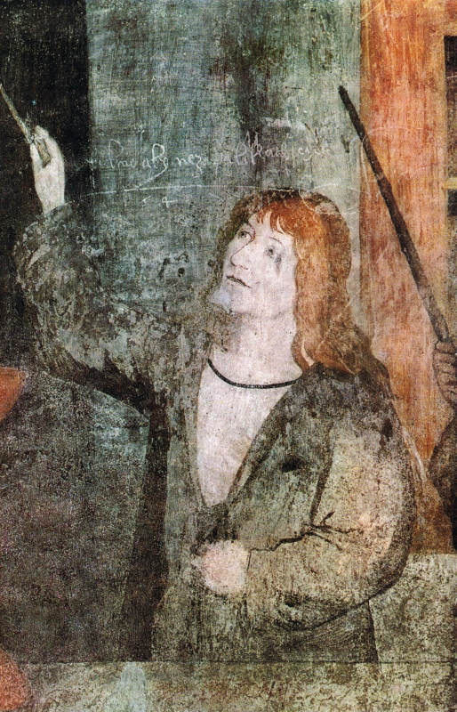 Nástěné malby ve Smíškovské kapli – Postava z votivní scény (1485-1492)