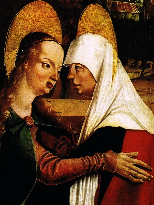 Navštívení Panny Marie (po roce 1500), detail