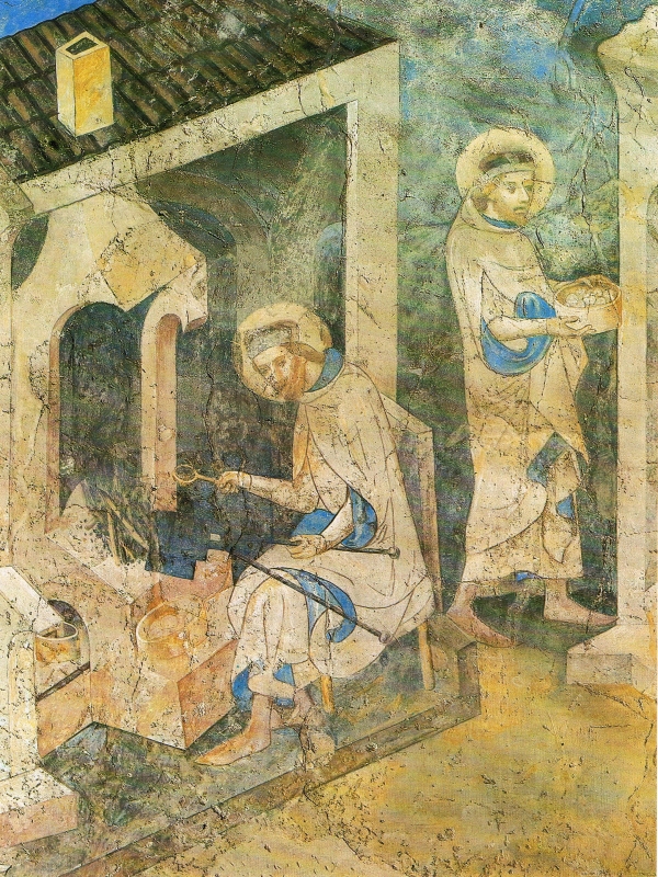 Svatý Václav peče hostie (1360-1361)