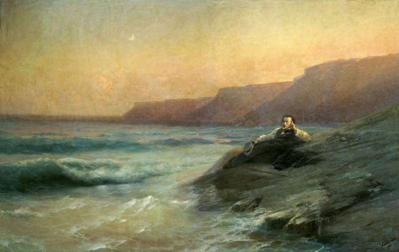 Puškin na břehu Černého moře (1887)