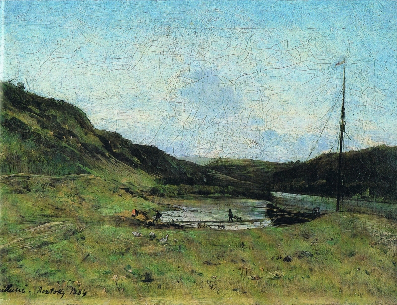 Údolí Vltavy u Roztok (1884)