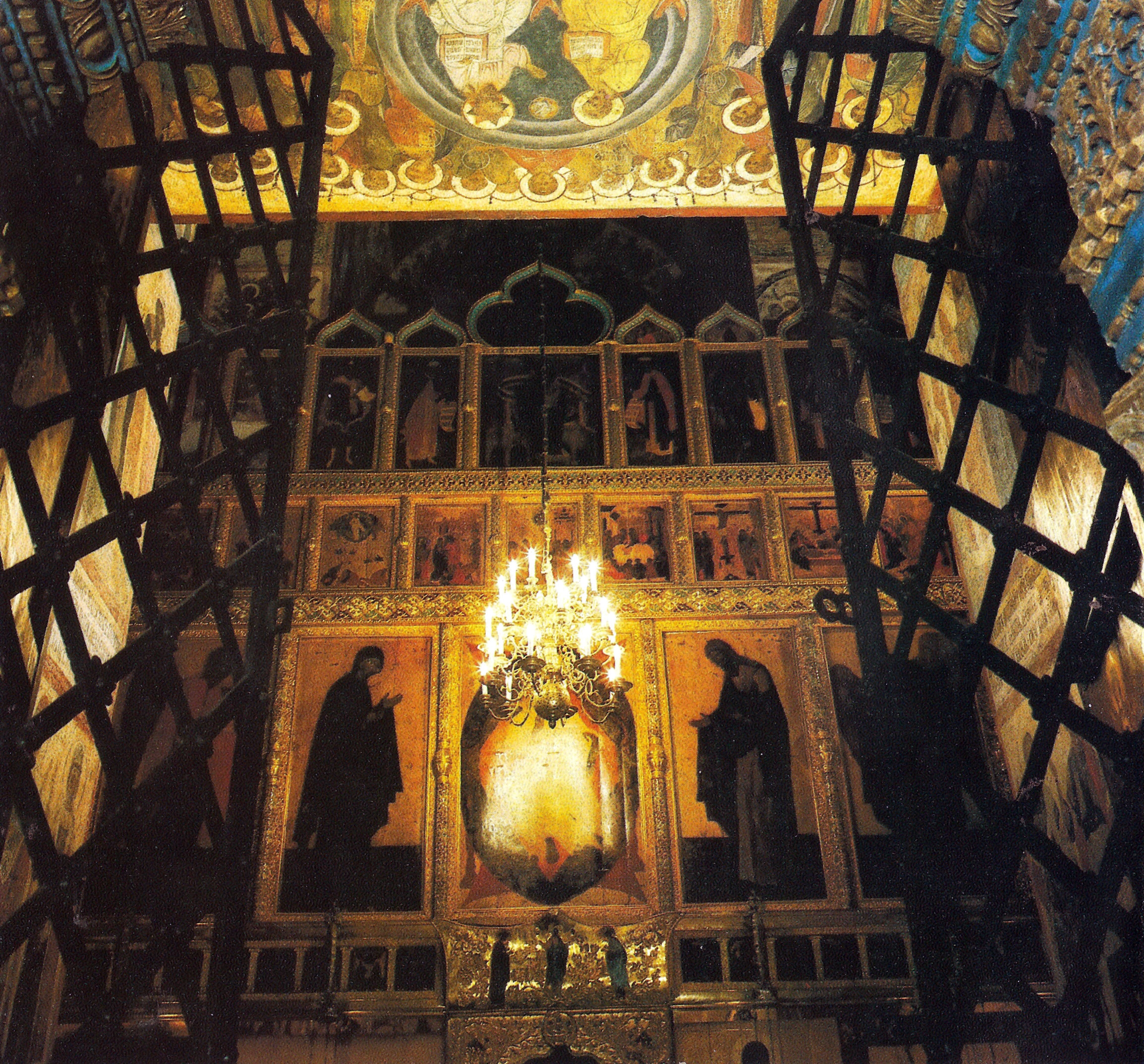 Ikonostas chrámu Zvěstování, moskevský kreml