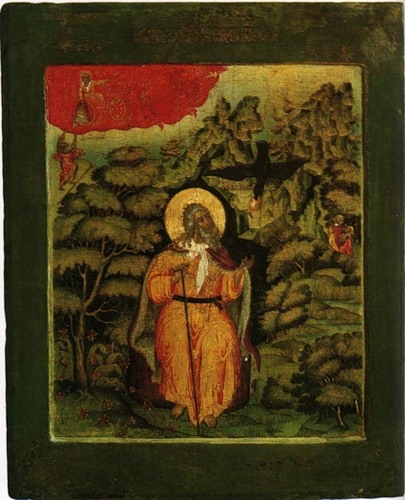 Prorok Eliáš, ikona, 17. století, Fjodor Zubov