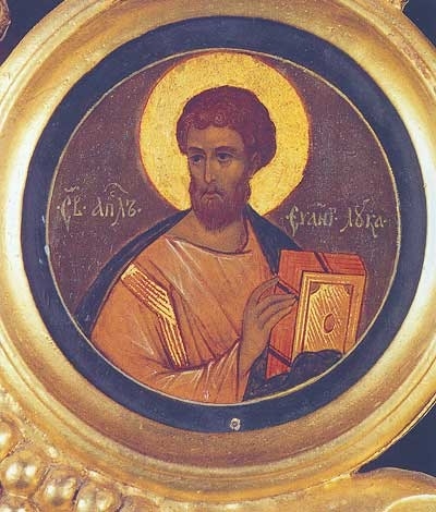 Apoštol Lukáš, freska mnišky Iulianie (M. N. Sokolovové)