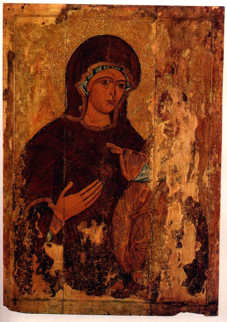 Bohorodička Hodegetrie, běloruská ikona, konec 15. - začátek 16. století
