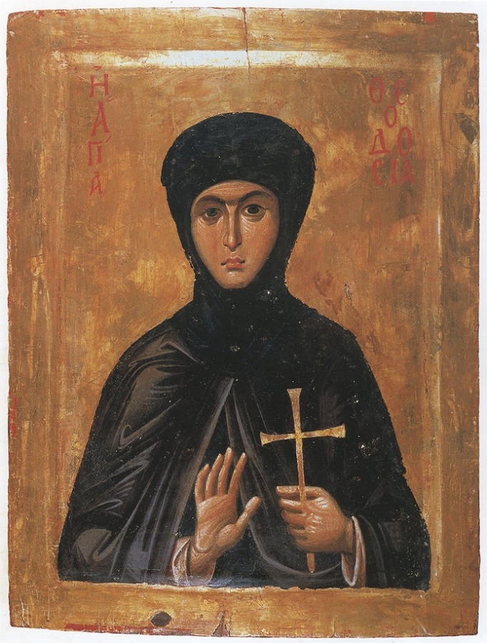 36. Svatá Theodosie Konstantinopolská, 13. století