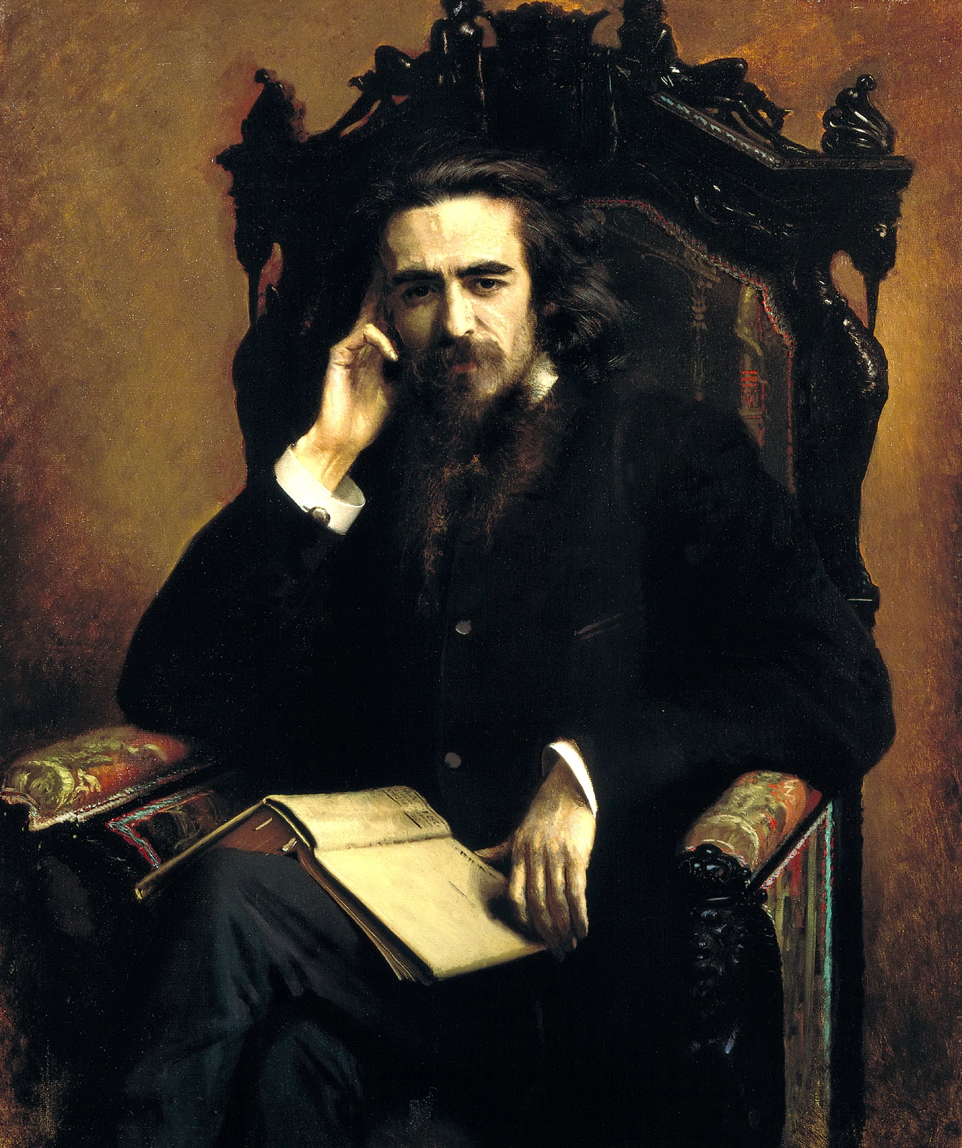 I. Kramskoj - V. Solovjov (1885)