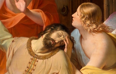 Obraz svatého Václava, který v roce 1844 namaloval vídeňský malíř Anton Petter