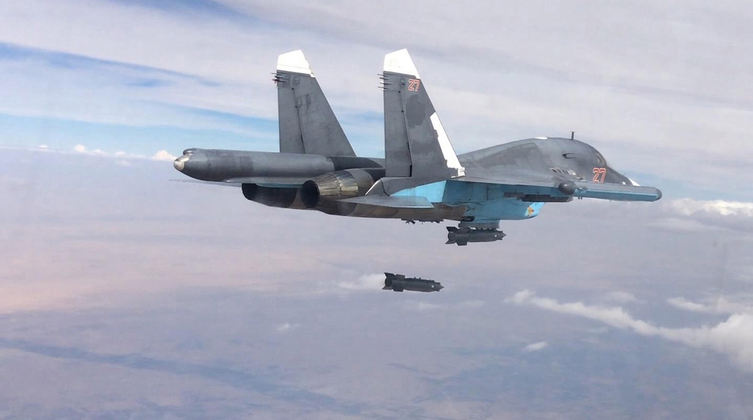 Ruské bombardéry v Sýrii