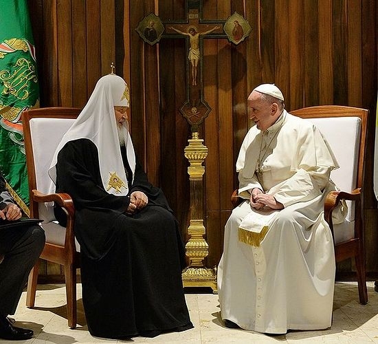 Setkání patriarchy Kirilla a papeže Františka