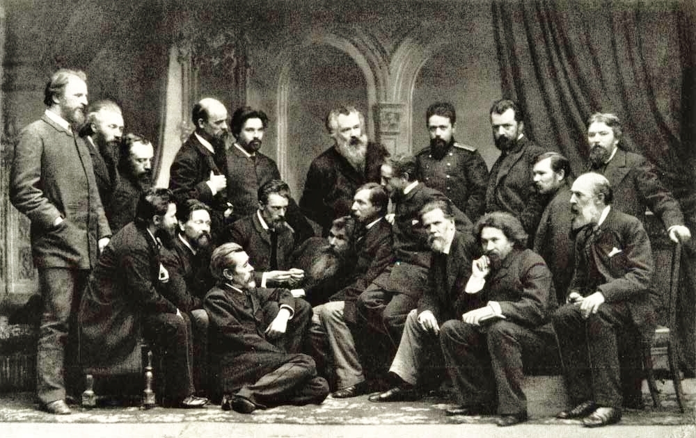 Kolektivní foto peredvižníků z roku 1886